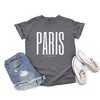 Simply Sage Market Women's Paris France Distressed Short Sleeve Garment Dyed Tee - 3 of 3