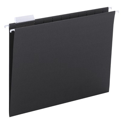 Smead Hanging File Folder with Tab, 1/5-Cut Adjustable Tab, Letter Size, 25 per Box