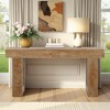 Lirago, Rustic Wooden Sofa Table & Entryway Table, Made of Engineered Wood, 13.77"D x 63"W x 33.46"H, Wood Color - 2 of 4