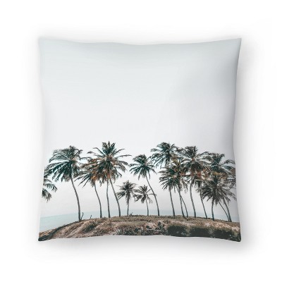 Palm Trees Coastal by Tanya Shumkina Throw Pillow - Americanflat