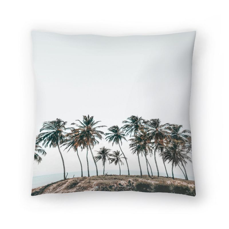 Palm Trees Coastal By Tanya Shumkina Throw Pillow - Americanflat Coastal Landscape, 1 of 6