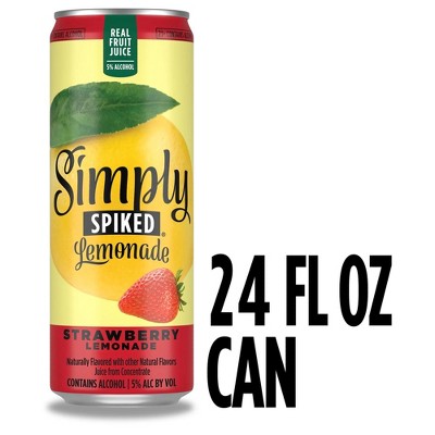 Simply Spiked Strawberry Lemonade - 24 fl oz Can