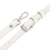 Unique Bargains PU Leather Adjustable Waterproof Handbag Crossbody Strap White - 3 of 4