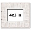 PosterPalooza | Photo Size Sculpted White Picture Frame - UV Acrylic, Foam Board Backing, Hanging Hardware - 2 of 4