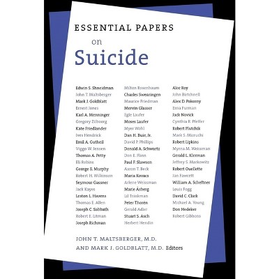 Essential Papers on Suicide - (Essential Papers on Psychoanalysis) by  John T Maltsberger & Mark Goldblatt (Paperback)