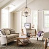 PAKOKULA 6-Light Black Geometric Cage Chandelier with Curved Rattan Accents, 17.7 in. Wide, Farmhouse Rustic Kitchen Island Light, Dimmable - 4 of 4