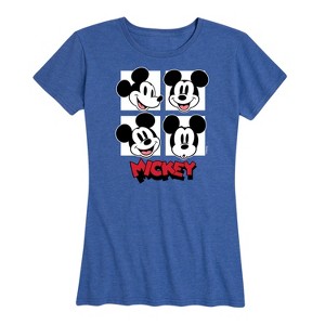 Women's - Disney - Mickey Grid Short Sleeve Graphic T-Shirt - 1 of 4