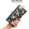 Clotth Women’s RFID Slim Wallet - Ultra Thin Bifold Billfold with 11 Card Slots & ID Window,for Travel,Shopping,Daily Use,Elegant Floral Design - 3 of 4