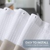 LunaLulinlk Spa Waffle Weave Textured Polyester Shower Curtain - 3 of 4