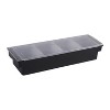 Winco Four Compartment Condiment Dispenser with Lid, Plastic Base, Black - 2 of 3