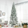 Aghana Digitals 9ft Unlit Snow-Flocked Pine Christmas Tree with 1159 Realistic Tips, Flame - 2 of 4