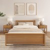 Plank+Beam Queen Bed Frame with Slatted Headboard Solid Wood Platform Bed, No box Spring Needed - 2 of 4