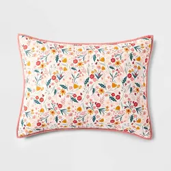 Floral Cotton Reversible Sham - Pillowfort™