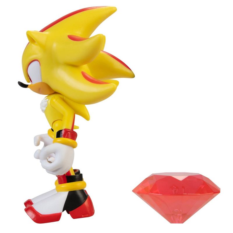 Sonic the Hedgehog 4&#34; Figure Modern Super Shadow with Chaos Emerald Wave 4, 4 of 9