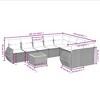 vidaXL Garden Sofa Set Grey and Dark Grey - 3 of 4