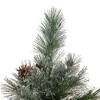 9ft Artificial Prelit Christmas Tree With Stand, 105 Pine Cones, 1200 Bright UL-certified Lights And Realistic 2317 Branch Tips, PVC Indoor Xmas Tree - 4 of 4
