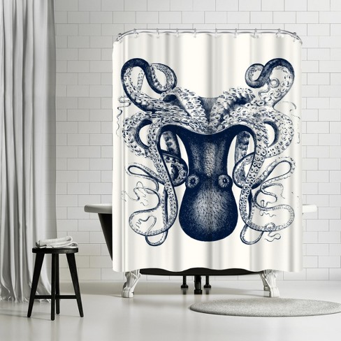 Americanflat 71 X 74 Shower Curtain, Odd Angle Octopus By