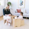 ECR4Kids Premium Bentwood Multipurpose Table and Chair Set, Natural, 3-Piece - 4 of 4