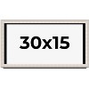 PosterPalooza | Panoramic Minimalist Shadow Box Silver Picture Frame - UV Acrylic, Backing, Hanging Hardware - 2 of 4