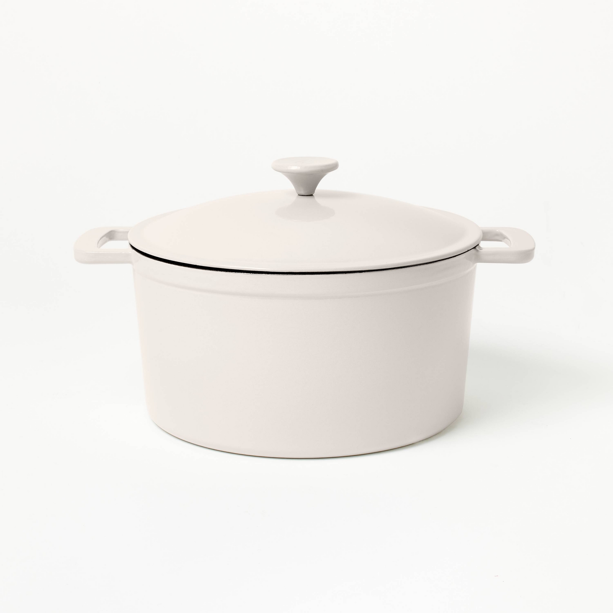 7.5qt Enamel Dutch Oven Light Gray - Figmint™