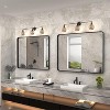KIOTEE Rectangular Aluminum Alloy Framed and Tempered Glass Wall Bathroom Vanity Mirror in Matte Black - 2 of 4