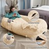 Paaaawaters Human Dog Bed, 71''x45''x12'' Size Fits You and Pets, Washable Faux Fur Dog Bed for People Doze Off, Napping Orthopedic Dog Bed - 3 of 4
