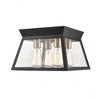 Artcraft Lighting Lucian 4 - Light Flush Mount in  Black/Brushed Brass - 2 of 4