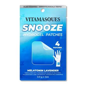 Vitamasques SNOOZE Melatonin+Lavender Vitamin Hydrogel Face Patches - 4pk