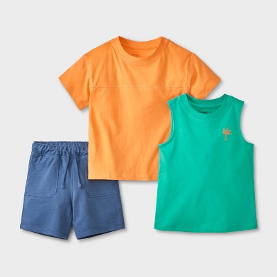 Toddler Boys' 3pk Jersey and French Terry Shorts Set - Cat & Jack™