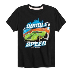 Boys' - Hot Wheels - Let's Race Double Speed Short Sleeve Graphic T-Shirt - 1 of 4