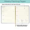 2026 Textured Cover Weekly Monthly Planner, 8"x10": 14 Months (Nov 2025-Dec 2026) / 2026 Calendar / 2026  Organizer (Navy) - 3 of 4