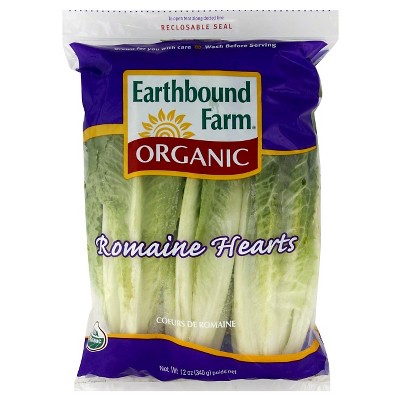 Organic Romaine Hearts - 3ct Bag