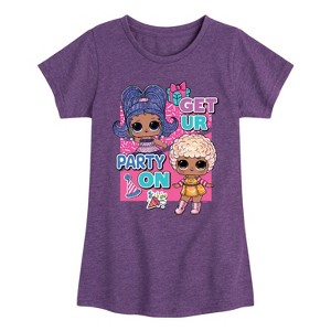Girls' - LOL Surprise! - Get UR Party On Fitted Short Sleeve Graphic T-Shirt - 1 of 4