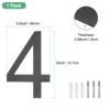 Unique Bargains 304 Stainless Steel Durable Waterproof Rustproof House Numbers 1 Pc - 3 of 4