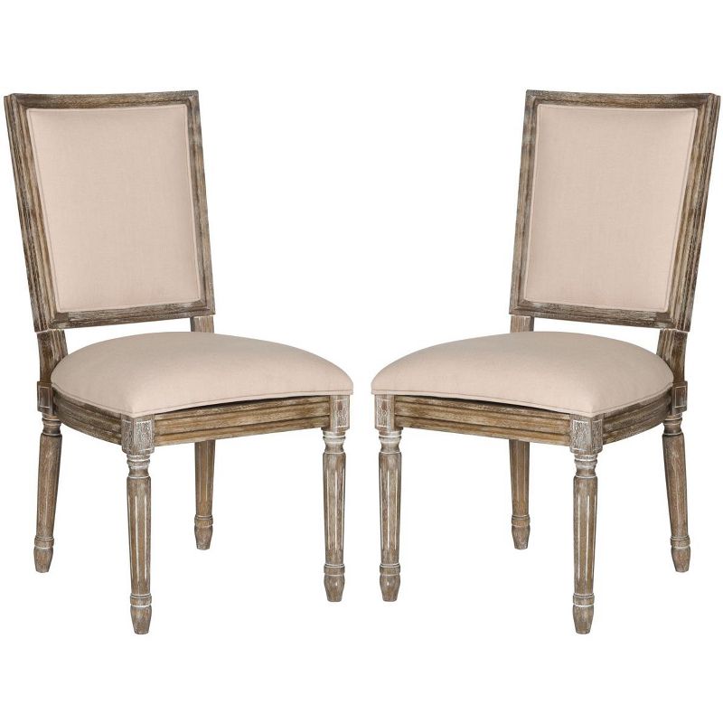 Buchanan 19''H French Brasserie Rectangle Side Chair (Set of 2)  - Safavieh, 2 of 7