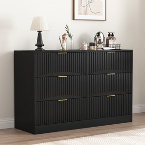 6 drawer dresser black target Bellemave 6 Drawer Dresser for Bedroom, 47.2