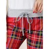 cheibear Women's Yoga Casual Trousers Wide Leg Lounge Pajamas Pants - 4 of 4