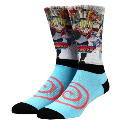 Boruto Anime Characters Men's Crew Socks : Target
