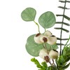 Northlight 13" Eucalyptus Leaf and White Berry Floral Spring Pick - 3 of 3