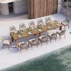 PURPLE LEAF Dining Set Patio Metal Table and Wicker Rattan Chairs for Outside Porch Garden Kitchen Modern Outdoor Furniture Sets - 2 of 4