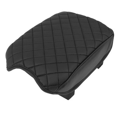 X AUTOHAUX Black Center Console Lid Armrest Pad Cover Cushion Microfiber Leather for Toyota Tacoma 2016-2020