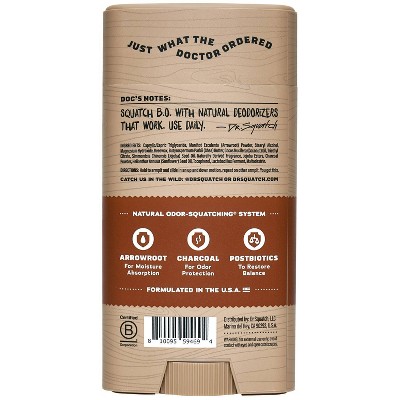 DR. SQUATCH Men&#39;s Natural Deodorant - Wood Barrel Bourbon - 2.65oz_2