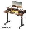 VASAGLE Electric Standing Desk with Drawers, Sit Stand Desk with Built-in Power Strip, Adjustable Height, 23.6 x 47.2 Inches - 2 of 4