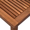 Resenkos 3 Piece Outdoor Side Nesting Table Patio Set with Acacia Wood Build & Multi-Functional Design Brown - 4 of 4