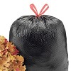 10pc Lawn Leaf Trash Bags 39 Gallon Capacity Strong Grass Garden Multi Use Black