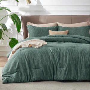 Bedsure Comforter Set – Soft All-Season Bedding with Cationic Dyed Fabric - 1 of 4
