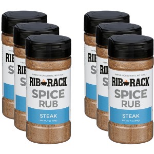 Rib Rack Seasoning Rub Steak - Pack of 6 - 5.5 oz - 1 of 4