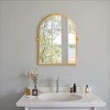 PexFix Iron Metal Frame Windowpane Wall Mirror Farmhouse Rustic Elegant Decor for Living Room Bedroom Bathroom Entryway - 3 of 4