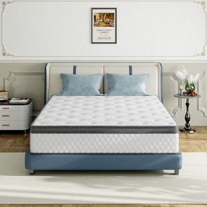 Swedrea Hybrid Mattress Gel Medium Memory Foam in White - 1 of 4