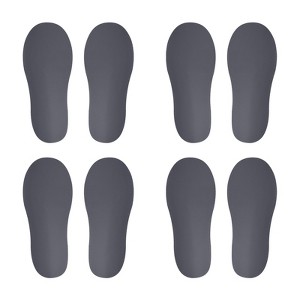 Unique Bargains Home Classroom Floors Stairs Decal PVC Footprint Sticker 4 Pairs - 1 of 4